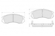 Комплект тормозных колодок PROCODIS FRANCE PF1409