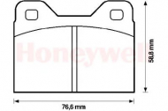 Комплект тормозных колодок BENDIX 571222B