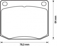 Комплект тормозных колодок BENDIX 571358B