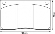 Комплект тормозных колодок BENDIX 571533B