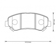 Комплект тормозных колодок BENDIX 573379B