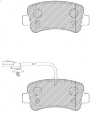 Комплект тормозных колодок FERODO FVR4348