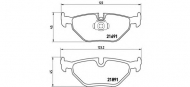 Комплект тормозных колодок BREMBO P 06 023