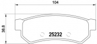 Комплект тормозных колодок BREMBO P 10 053