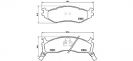 Комплект тормозных колодок BREMBO P 11 006