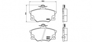 Комплект тормозных колодок BREMBO P 23 017