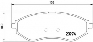 Комплект тормозных колодок BREMBO P 24 048