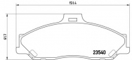 Комплект тормозных колодок BREMBO P 24 051