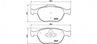 Комплект тормозных колодок BREMBO P 24 071