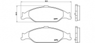 Комплект тормозных колодок BREMBO P 24 082