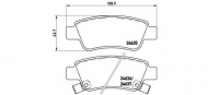 Комплект тормозных колодок BREMBO P 28 046