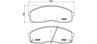 Комплект тормозных колодок BREMBO P 30 058