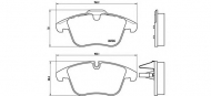 Комплект тормозных колодок BREMBO P 36 022