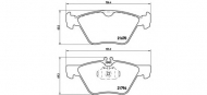 Комплект тормозных колодок BREMBO P 50 026