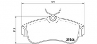 Комплект тормозных колодок BREMBO P 56 022