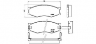 Комплект тормозных колодок BREMBO P 56 056