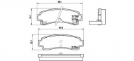 Комплект тормозных колодок BREMBO P 56 063
