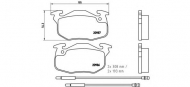 Комплект тормозных колодок BREMBO P 61 044