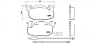 Комплект тормозных колодок BREMBO P 61 099