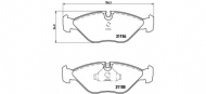 Комплект тормозных колодок BREMBO P 71 005