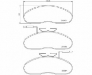 Комплект тормозных колодок BREMBO P B7 002
