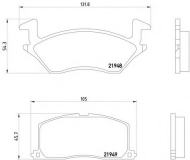 Комплект тормозных колодок MINTEX MDB1504