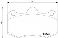 Комплект тормозных колодок MINTEX MDB3278