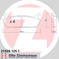 Комплект тормозных колодок ZIMMERMANN 21559.125.1