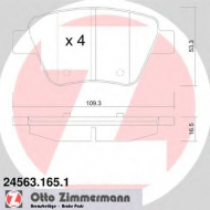 Комплект тормозных колодок ZIMMERMANN 24563.165.1