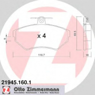 Комплект тормозных колодок ZIMMERMANN 21945.160.1