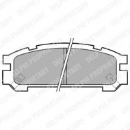 Комплект тормозных колодок DELPHI LP814