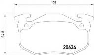 Комплект тормозных колодок HELLA 8DB 355 007-661