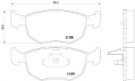 Комплект тормозных колодок HELLA 8DB 355 008-191