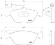 Комплект тормозных колодок HELLA 8DB 355 008-611