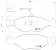 Комплект тормозных колодок HELLA 8DB 355 008-811