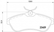 Комплект тормозных колодок HELLA 8DB 355 009-321