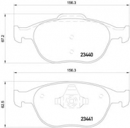 Комплект тормозных колодок HELLA 8DB 355 012-111
