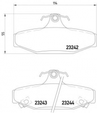 Комплект тормозных колодок HELLA 8DB 355 009-571
