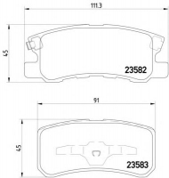 Комплект тормозных колодок HELLA 8DB 355 009-691