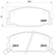 Комплект тормозных колодок HELLA 8DB 355 009-831