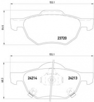 Комплект тормозных колодок HELLA 8DB 355 010-831