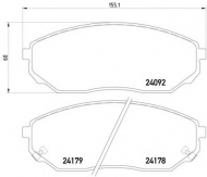 Комплект тормозных колодок HELLA 8DB 355 011-931
