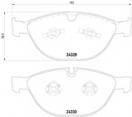 Комплект тормозных колодок HELLA 8DB 355 012-521