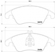 Комплект тормозных колодок HELLA 8DB 355 012-621