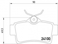 Комплект тормозных колодок HELLA 8DB 355 013-021