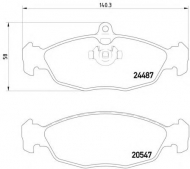 Комплект тормозных колодок HELLA 8DB 355 013-031