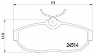 Комплект тормозных колодок HELLA 8DB 355 013-111
