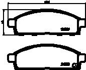 Комплект тормозных колодок HELLA 8DB 355 013-221