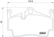 Комплект тормозных колодок HELLA 8DB 355 013-311