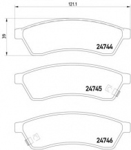 Комплект тормозных колодок HELLA 8DB 355 014-491